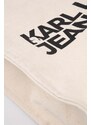 Kabelka Karl Lagerfeld Jeans béžová barva