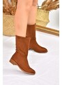 Fox Shoes Women's Leatherette Suede Flat Sole Daily Boots