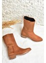 Fox Shoes Women's Leatherette Suede Flat Sole Daily Boots