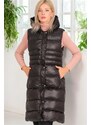 Z6757 DEWBERRY WOMEN'S VEST-LIGHT BLACK