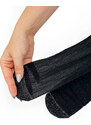 Gorteks Třpytivé punčochové kalhoty se stříbrnou nití, 20 DEN, černé