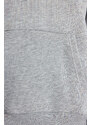 Trendyol Gray Melange Tracksuit Oversize/Wide-Cut Leg Elastic Fleece Inner