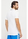 Bavlněné polo tričko adidas bílá barva, s aplikací, IC9315