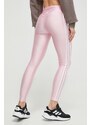 Legíny adidas Originals dámské, růžová barva, s aplikací, IP0657