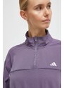 Tréninková mikina adidas Performance Training Essentials fialová barva, IS3972