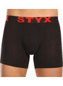 10PACK pánské boxerky Styx long sportovní guma černé (10U9601)