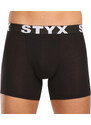 10PACK pánské boxerky Styx long sportovní guma černé (10U9601)