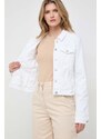 Džínová bunda Guess dámská, bílá barva, přechodná, W2GN0E D3AF5