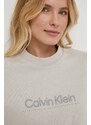 Mikina Calvin Klein dámská, šedá barva, s aplikací