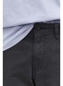 Bavlněné kalhoty Levi's šedá barva, jednoduché