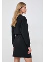 Šaty Karl Lagerfeld černá barva, mini