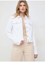 Džínová bunda Guess dámská, bílá barva, přechodná, W2GN0E D3AF5