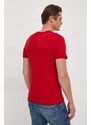Bavlněné tričko Guess červená barva, s potiskem, M4RI60 K9RM1