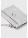 Peněženka Calvin Klein stříbrná barva