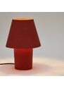 Terakotově červená kovová stolní lampa Kave Home Canapost