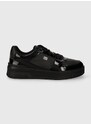 Sneakers boty Tommy Hilfiger WOMENS BASKET PATENT černá barva, FW0FW07866