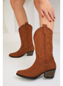 Soho Tan Women's Suede Boots 18628