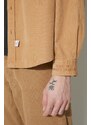 Manšestrová košile Human Made Corduroy B.D béžová barva, relaxed, s límečkem button-down, HM26SH009