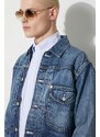 Džínová bunda Human Made Denim Work pánská, tmavomodrá barva, přechodná, HM26JK008