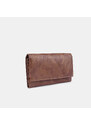 BAŤA Kožená dámská peněženka s žíhaným zbarvením