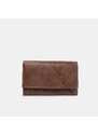 BAŤA Kožená dámská peněženka s žíhaným zbarvením