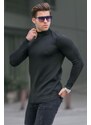 Madmext Black Turtleneck Men's Knitwear Sweater 6857