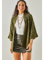 Olalook Women's Khaki Bat Spring Cardigan