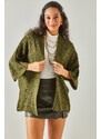 Olalook Women's Khaki Bat Spring Cardigan