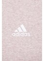 Mikina adidas pánská, růžová barva, s kapucí, melanžová, IR5313