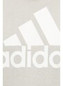 Mikina adidas pánská, béžová barva, s kapucí, vzorovaná, IR9986