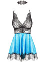 Erotická košilka Eve chemise turquoise - BEAUTY NIGHT FASHION