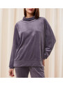 Dámský top Cozy Comfort Velour Sweater - GRAY - šedý 00JA - TRIUMPH