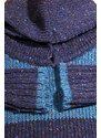 Rossan Knitwear Svetr z ovčí vlny Forest Hood - dvojbarevný