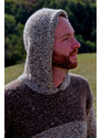 Rossan Knitwear Svetr z ovčí vlny Forest Hood - dvojbarevný