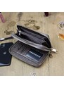 Dámská kožená pouzdrová peněženka šedá - Gregorio Luziana šedá