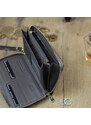 Dámská kožená pouzdrová peněženka šedá - Gregorio Clorinna šedá