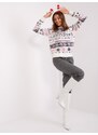 Fashionhunters Pletený vánoční svetr SUBLEVEL