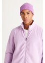 AC&Co / Altınyıldız Classics Men's Lilac Anti-pilling Anti-Pilling Standard Fit High Bato Collar Sweatshirt Fleece Jacket