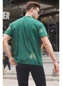 Madmext Green Patterned Overfit Men's T-Shirt 6122