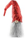 Flamenco Mystique Stojící Vánoční Skřítek z Plyše, 40 cm, Hmotnost 94 g