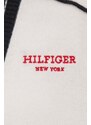 Vlněný svetr Tommy Hilfiger béžová barva
