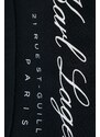 Tepláky Karl Lagerfeld černá barva, s potiskem