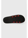 Pantofle HUGO Nil pánské, červená barva, 50497864