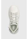 Kožené sneakers boty Karl Lagerfeld KREEPER LO bílá barva, KL42372A