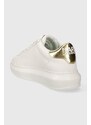 Kožené sneakers boty Karl Lagerfeld KAPRI bílá barva, KL62538