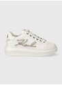 Kožené sneakers boty Karl Lagerfeld KAPRI bílá barva, KL62510G