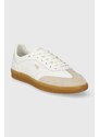 Kožené sneakers boty BOSS Brandon bílá barva, 50512374