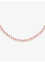Preciosa perlový náhrdelník Velvet Pearl, voskové perle, růžový
