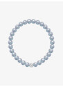 Preciosa perlový náramek Velvet Pearl, voskové perle, šedý