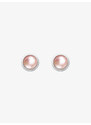 Preciosa perlové náušnice Velvet Pearl, voskové perle, růžové